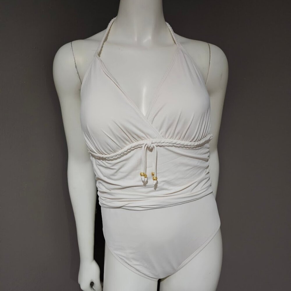 Bleu by Rod Beattie Braid-Trim Empire One-Piece Swimsuit - Picture 2 of 10